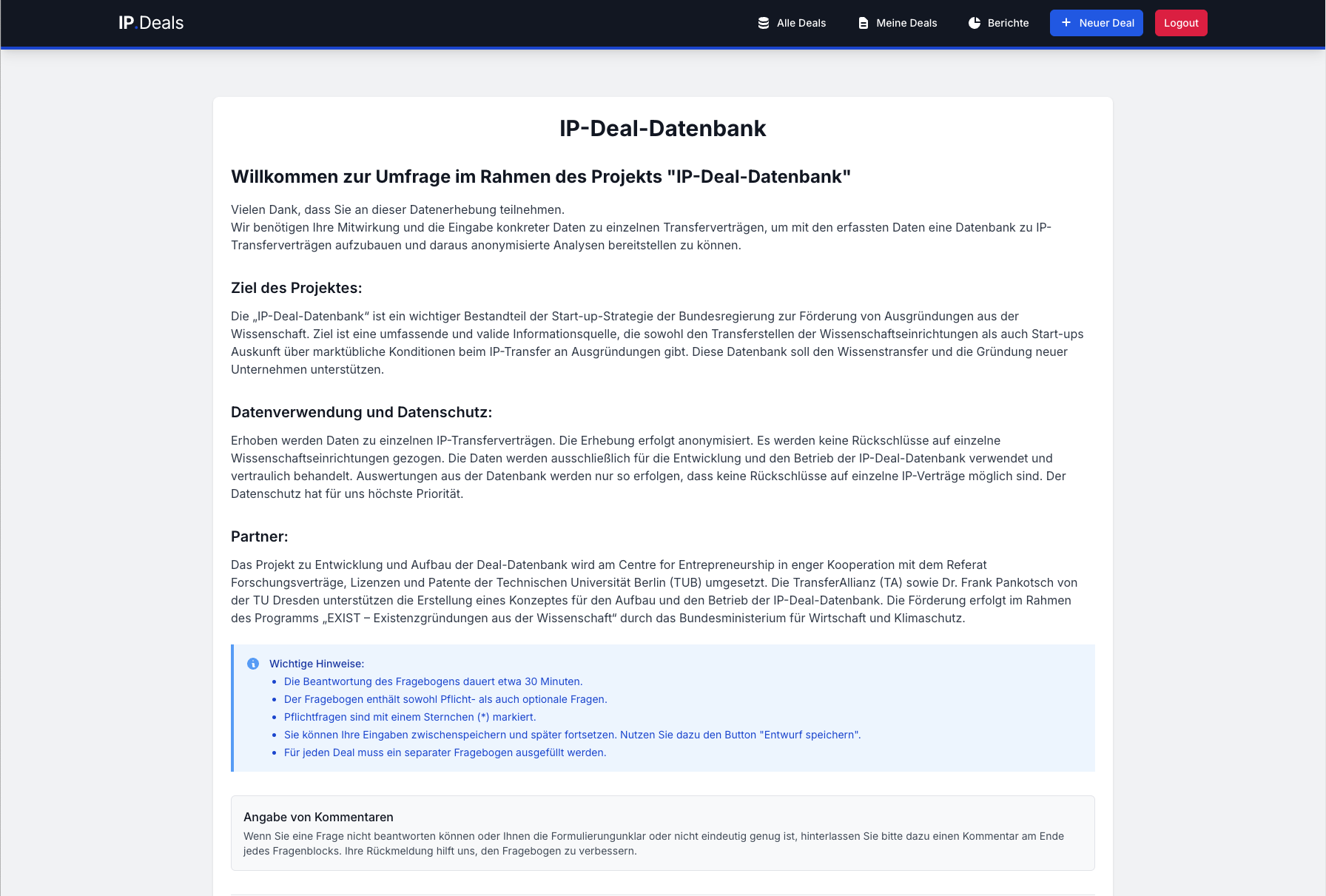 IP-Transfer erfassen